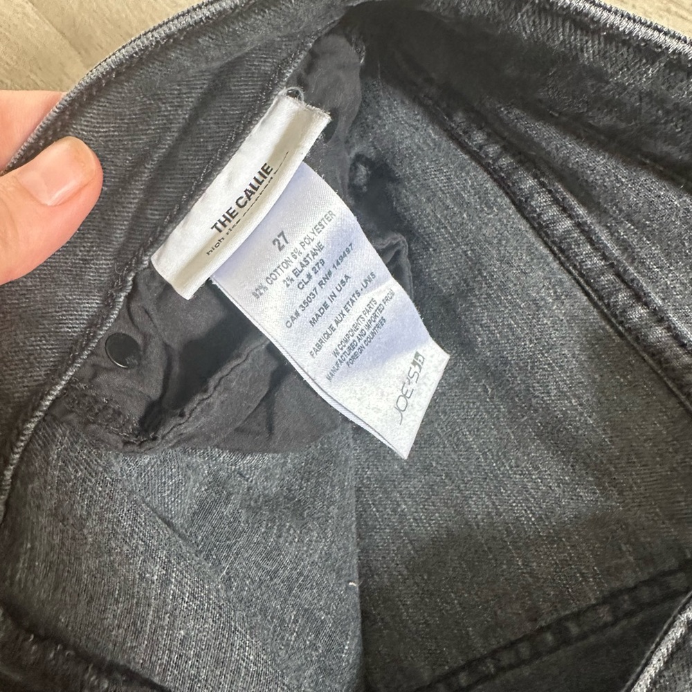 Joe's Jeans Black Straight Fit Denim - Picture 4 of 5